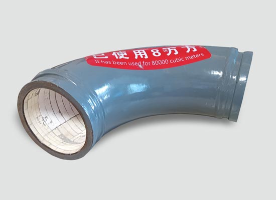 使用8萬(wàn)方的陶瓷泵車彎頭