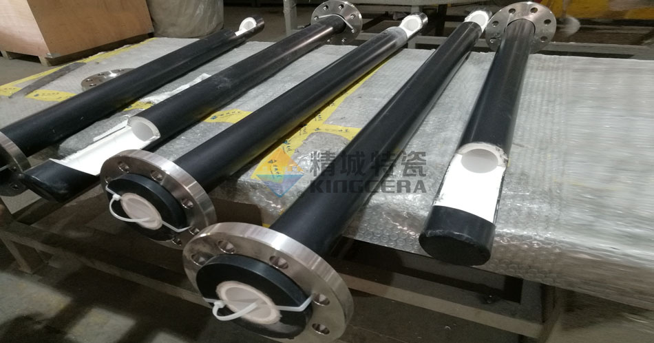 鋰電池行業耐磨陶瓷進料管-增壓管